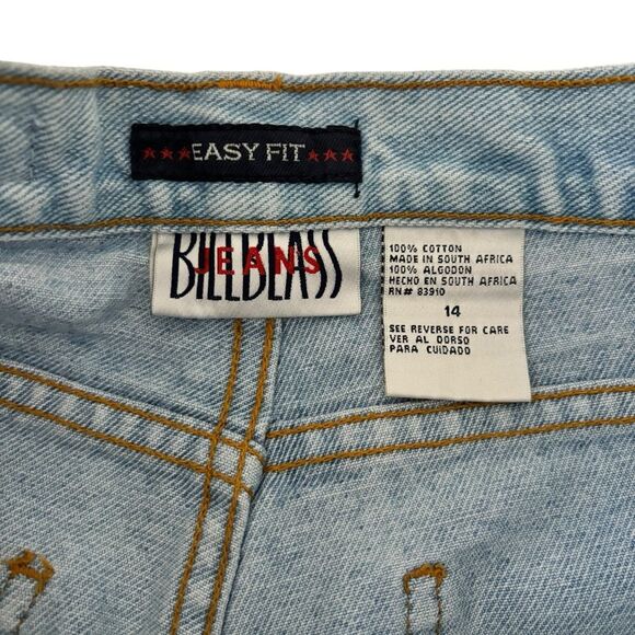 Bill Blass Women’s Vintage High Rise Easy Fit Light Wash Mom Jeans Sz 14 - Picture 6 of 10